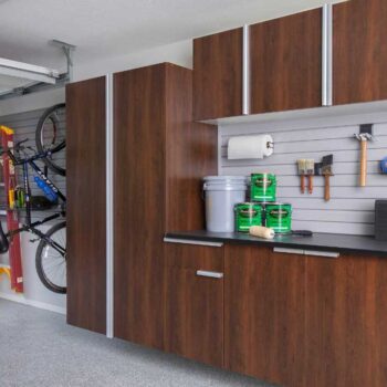 Organized Garage Cabinet