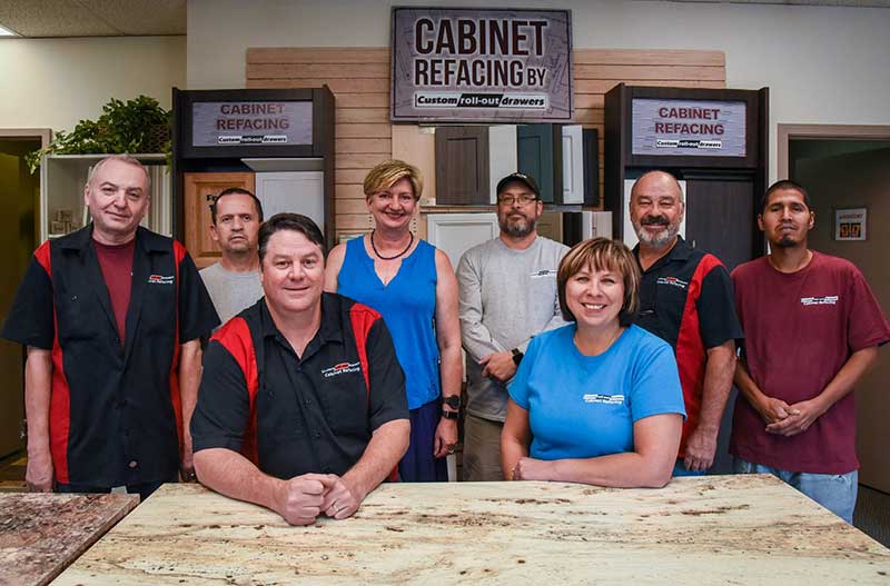 Cabinet Refacing Custom Roll Out Team